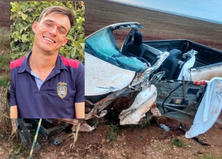 Jovem bate Hilux na traseira de caminhão e morre em MT