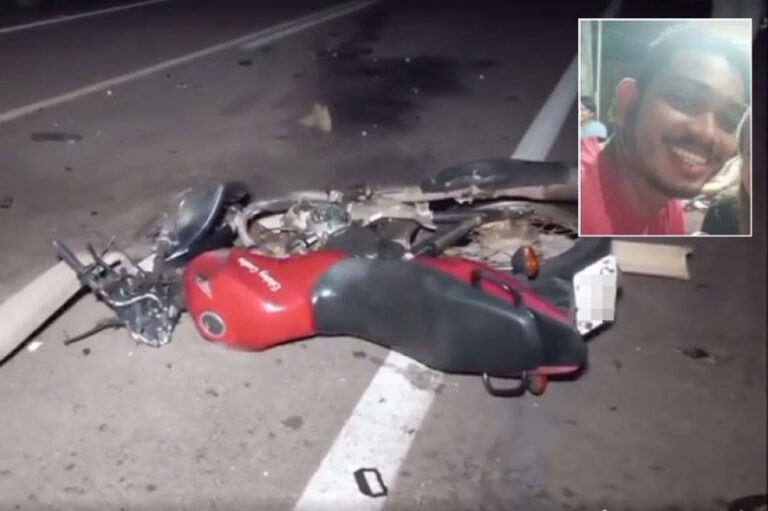 Filho de vereador morre ao bater moto em caminhão na BR-174