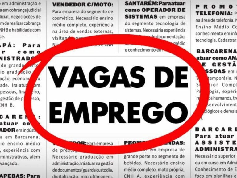 Confira as vagas de emprego disponíveis nesta quinta-feira (17.02) em Sorriso